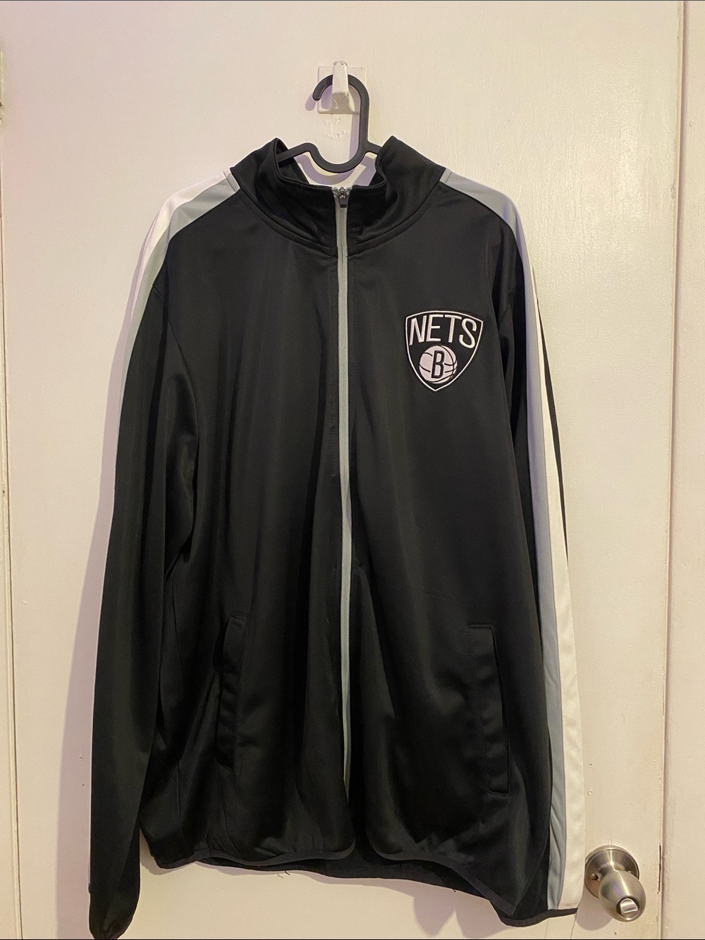 Official NBA Brooklyn Nets Carl Banks full-zip track jacket